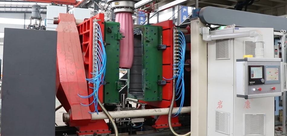 巖康中空吹塑機(jī)換色生產(chǎn) 中空吹塑機(jī)換色不干凈是什么原因